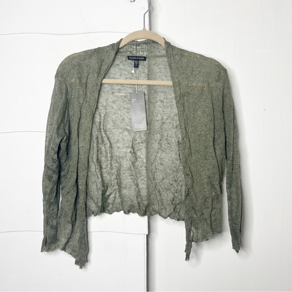 Eileen Fisher Sweaters - NEW with tags Eileen Fisher precious metals rib cardigan size M